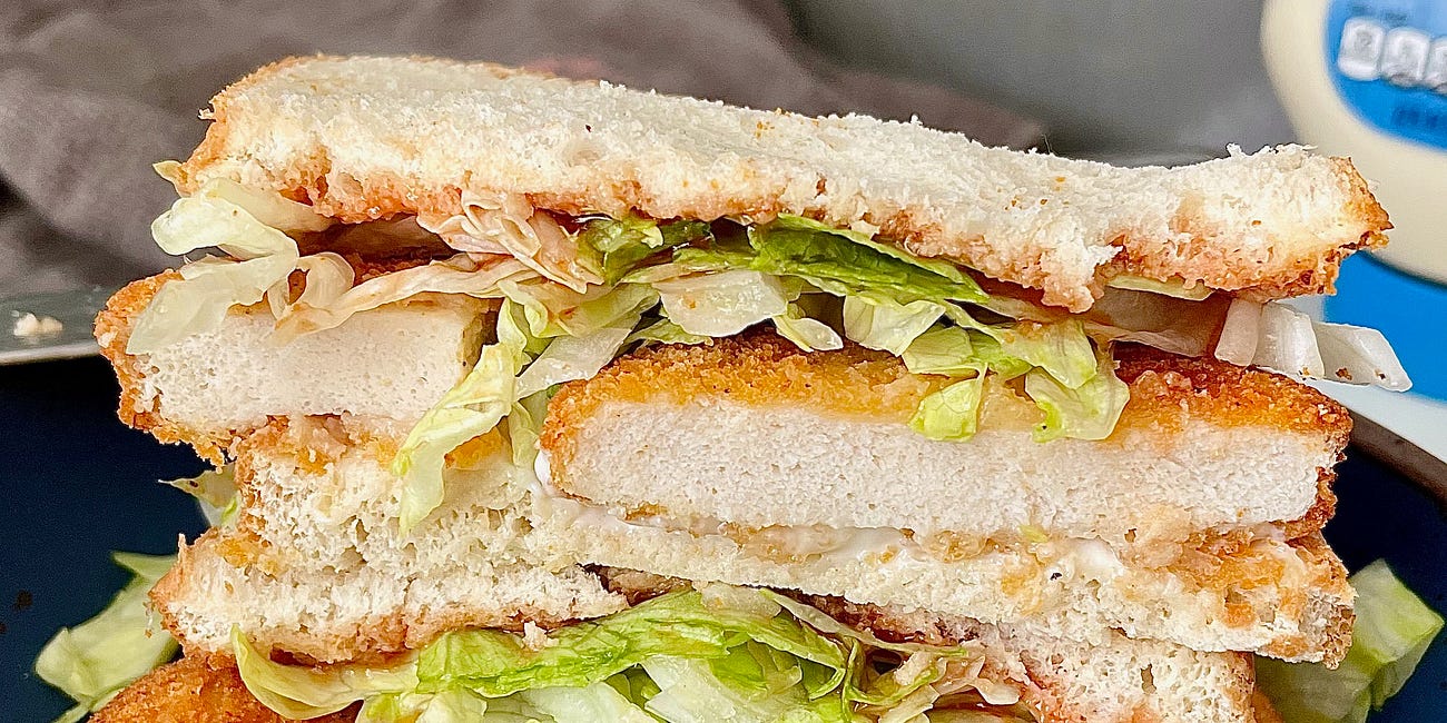 Air Fryer Chicken Katsu Sandwich Recipe...