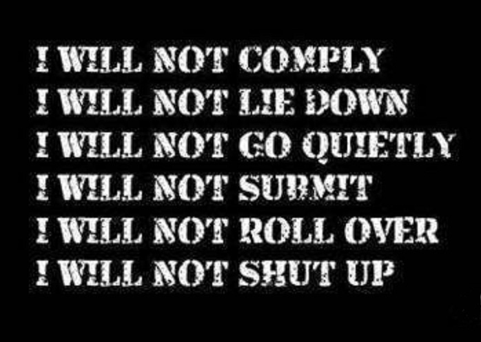 We will not comply