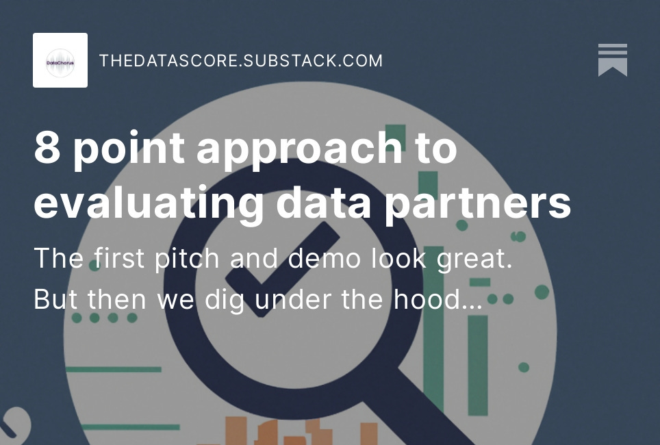 8 point approach to evaluating data partners 