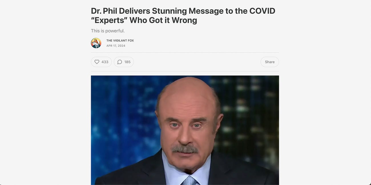 Dr. Phil: "...and if they didn’t know better, they damn well should have known better. That’s what they’re paid to do.” Do you mean, Dr. Drew? Should have known better? Does he know better now?