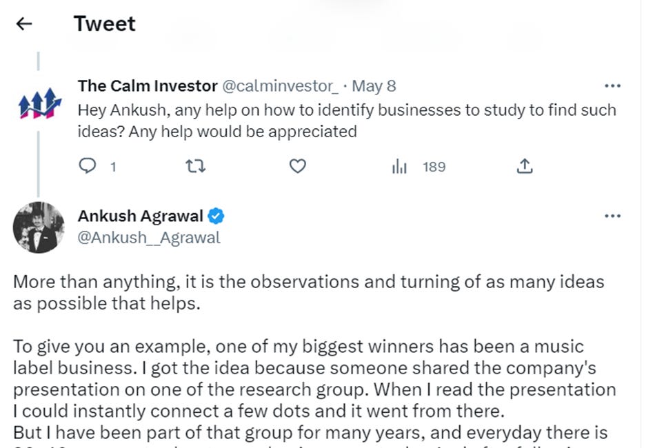 Weekly Insights #15- Two Important Investing Lessons Mr. Vijay Kedia Gave Me