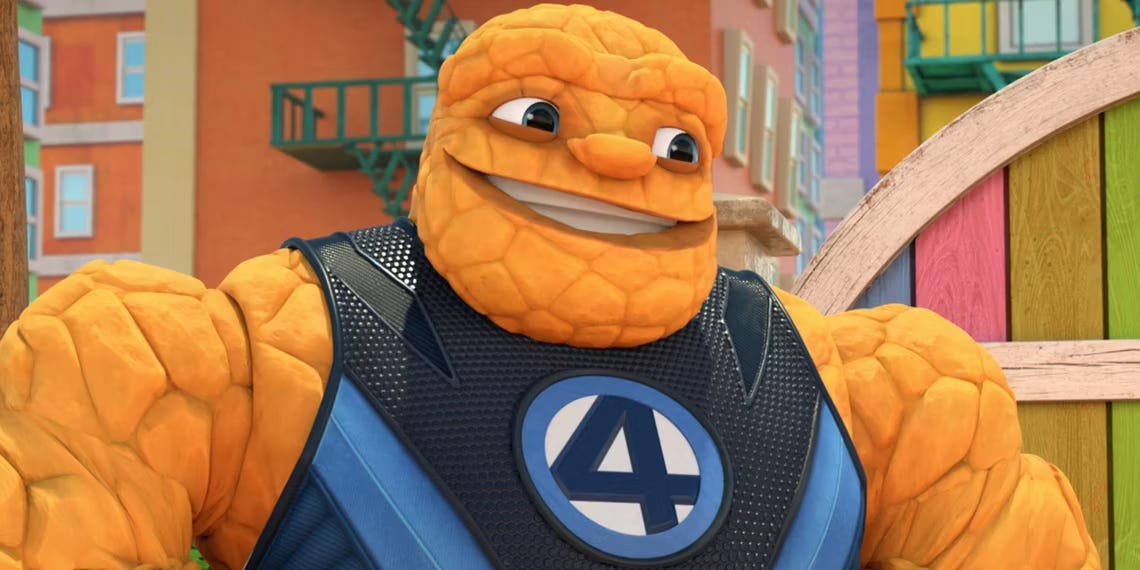The Thing Heralds The Fantastic Four's Return To Animation With Appearance In 'Spidey And His Amazing Friends'