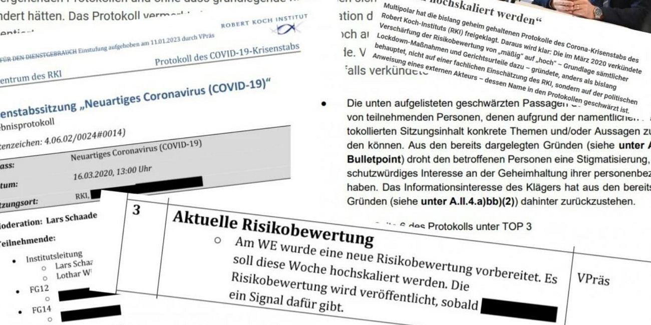 Τα απόρρητα πρωτόκολλα του RKI – η “πανδημία” ήταν πολιτική εφεύρεση