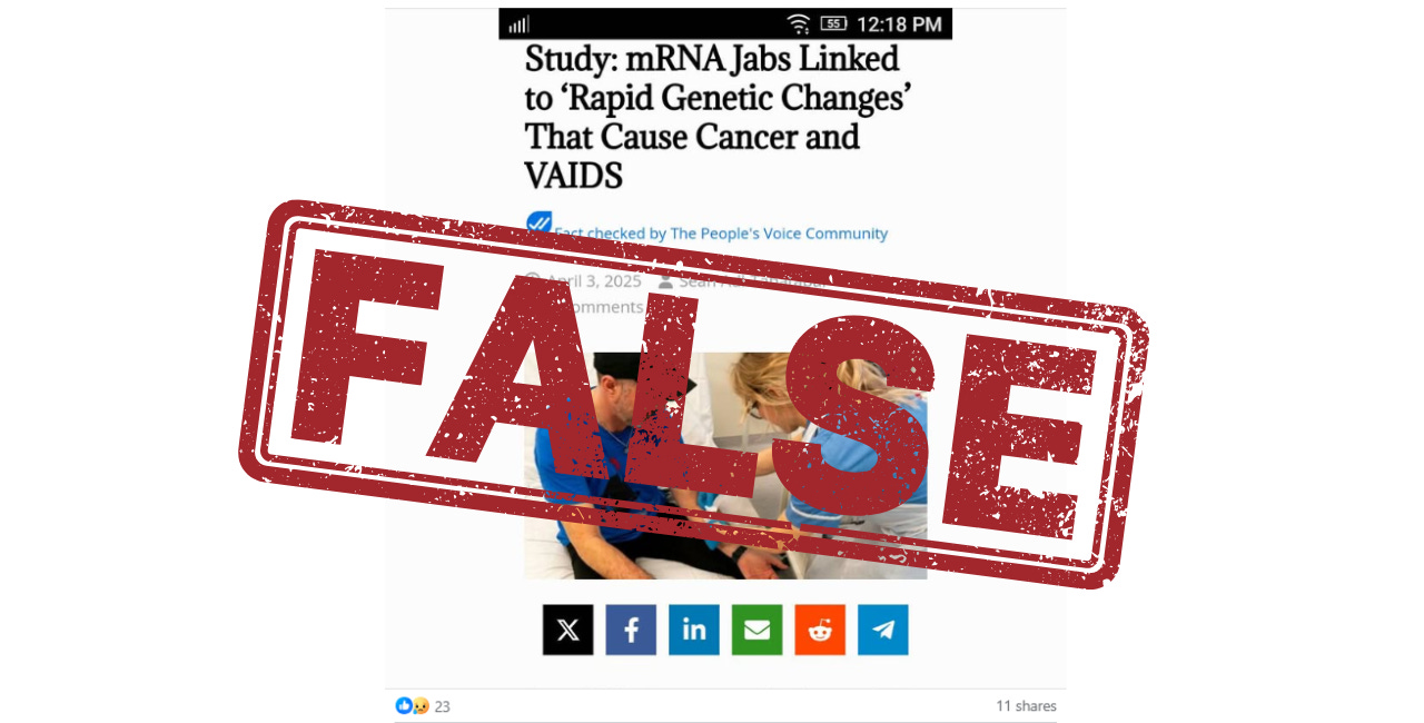 Study did not link COVID-19 vaccines to cancer or 'VAIDS'