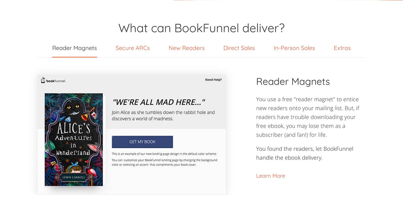 B is for Bookfunnel or Bookbub