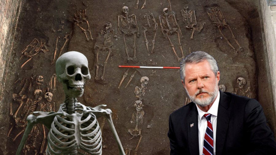 Jerry Falwell Digs Up The Bodies: Accuses University Leaders of Sexual and Financial Misconduct