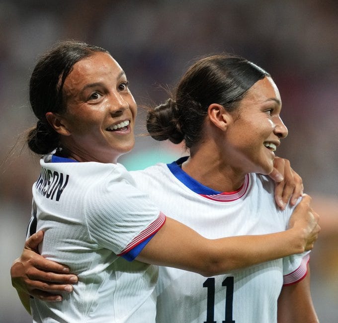 2024 Summer Olympics Recap: USWNT 3 - Zambia 0