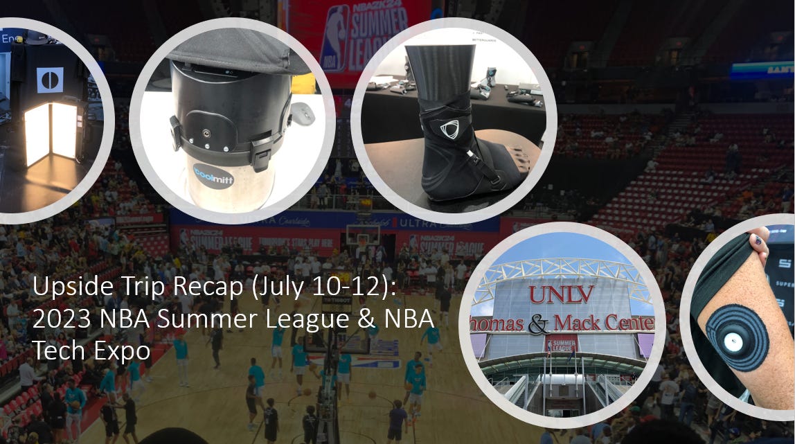 🏟️ Upside Trip Recap: 2023 NBA Summer League & NBA Tech Expo: Key Trends & Takeaways
