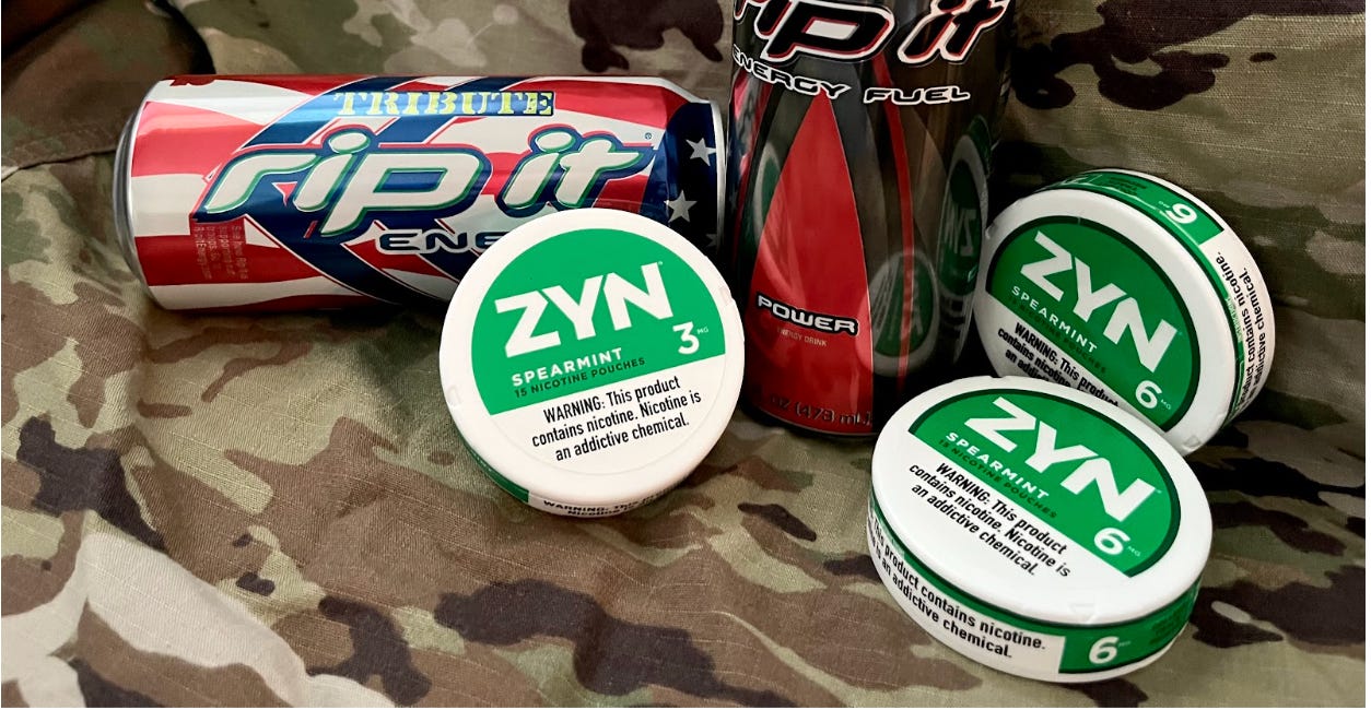 Zyn, Rip It sponsor first enlisted VP debate