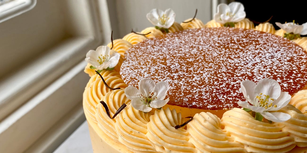 Crème Brûlée Layer Cake