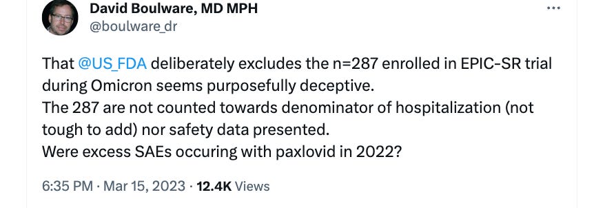 Paxlovid doesn't work in average, vaccinated people (no good evidence suggests otherwise)