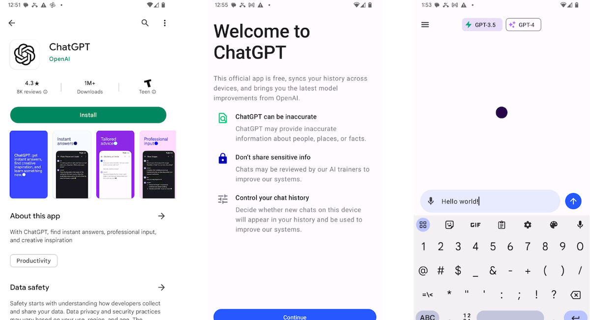 ChatGPT on Android Hits 1 Million Downloads in Just 1 Day, Beats the 230k on iOS at Launch