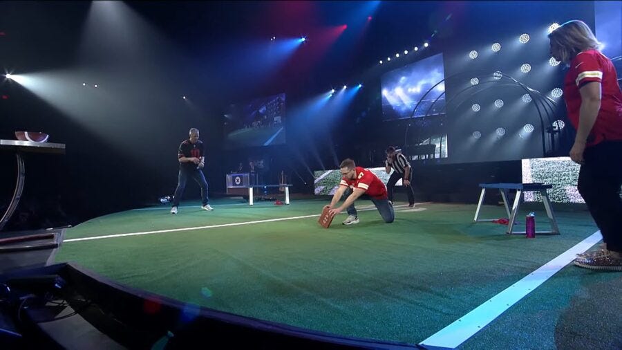 OH Megachurch Pastor Punts Bible Across Stage For Superbowl-Themed Church Service