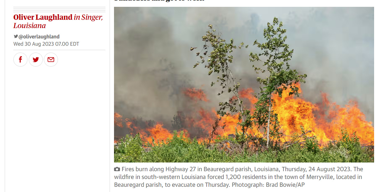 Update: A remarkably quiet fire season in the US...
