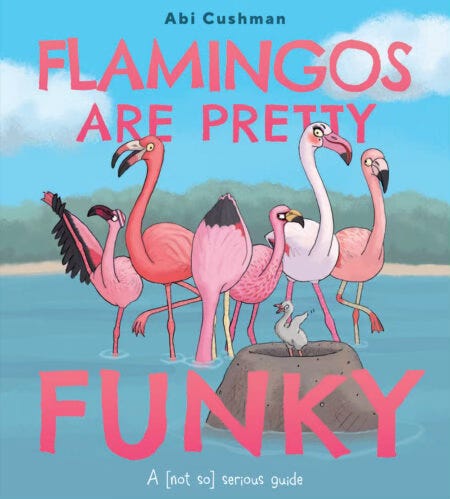 A Conversation with Abi Cushman on her newest book, Flamingos Are Pretty Funky: A [Not So] Serious Guide