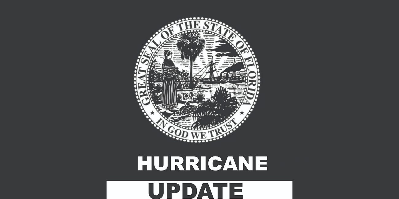 Governor Ron DeSantis Issues Updates on State Preparedness Efforts for Hurricane Milton