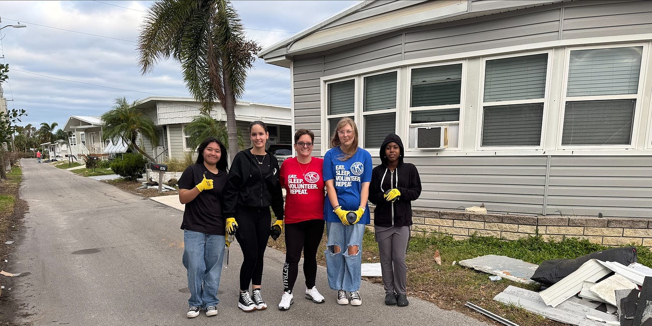 High School Volunteers Rally to Aid Tropic Isles Residents After Hurricanes Helene and Milton