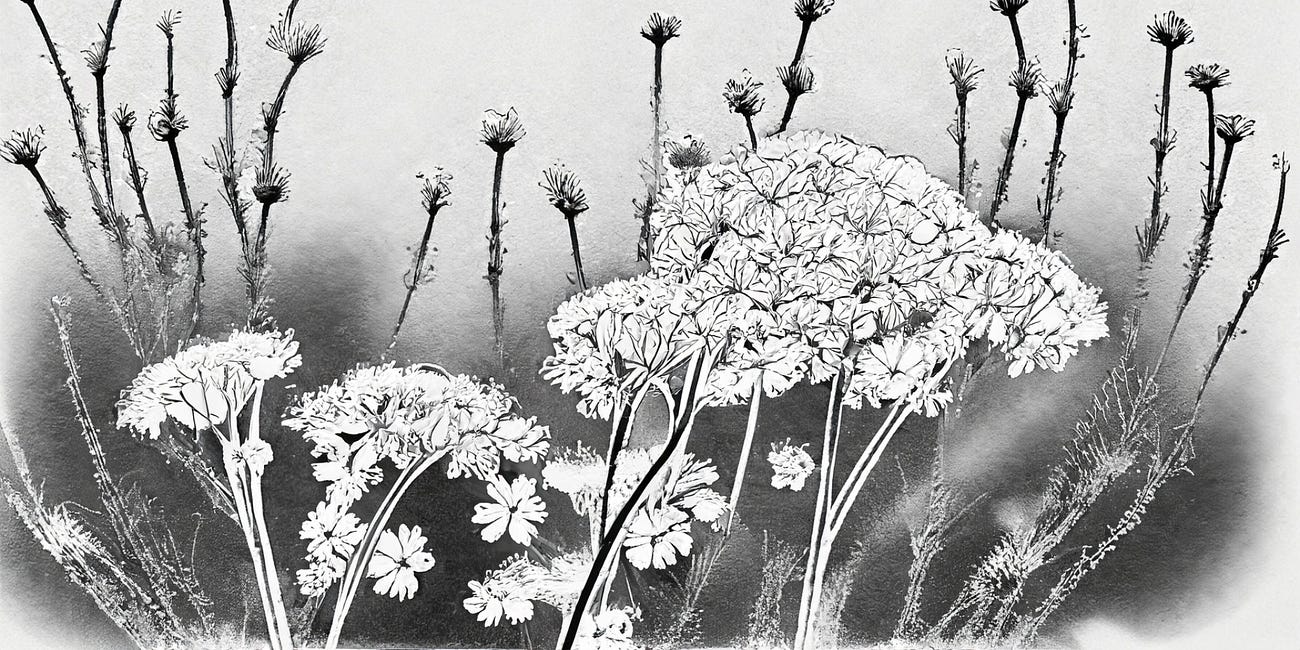 queen anne's lace and a toblerone
