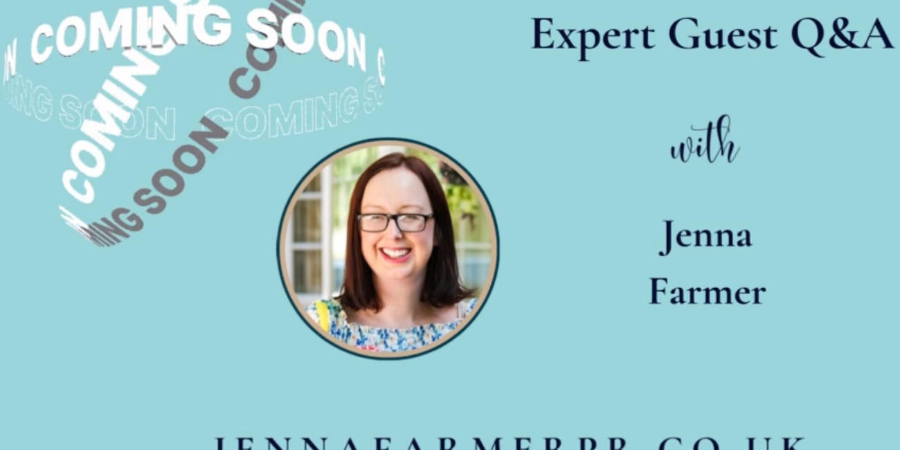 Expert Guest - Jenna Farmer PR Strategist and Journalist - Q&A Session: How to get your practice in the media.
