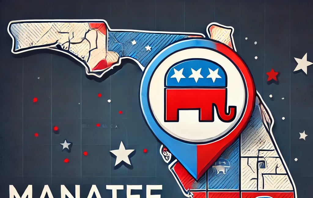 Manatee County Unofficial Results Show Strong Republican Lead in 2024 General Election