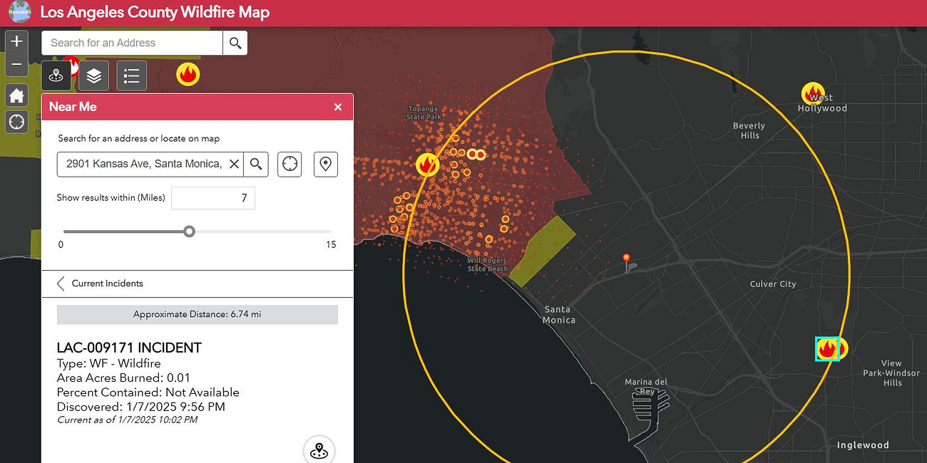 Good Maps of the LA Fires