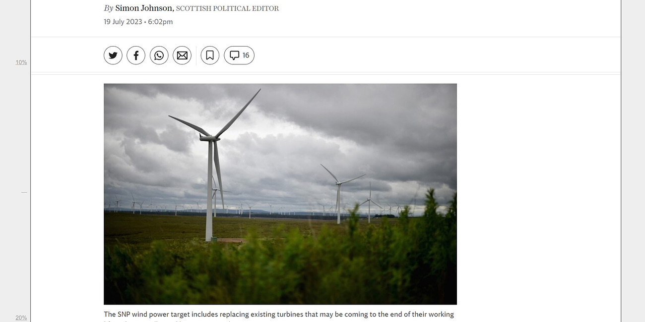 Scotland Cuts Down16 Million Trees for Wind Farms