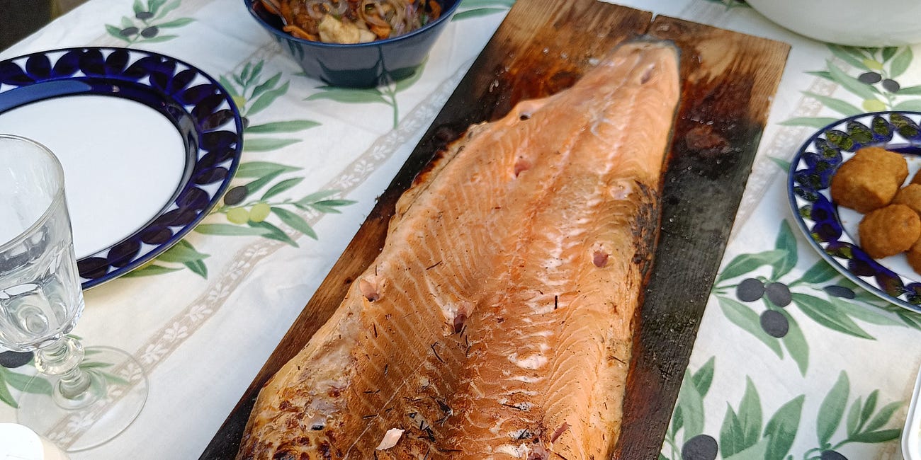 A recipe for crucified salmon 
