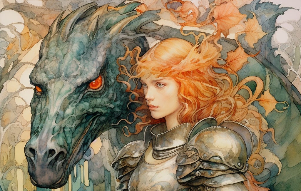 Saint-Eszter and her dragons