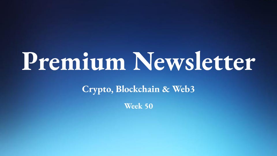 Premium Newsletter Week 50 2023