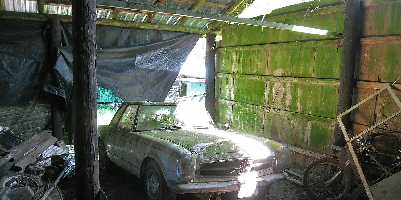 The Mercedes in the Barn