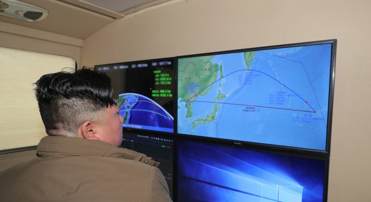 North Korea Fires Intermediate Range Ballistic Missile Off Its West Coast