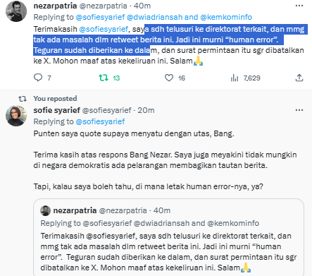 A bit of hope for Freedom of Expression in social media. Exhibit Indonesia Case