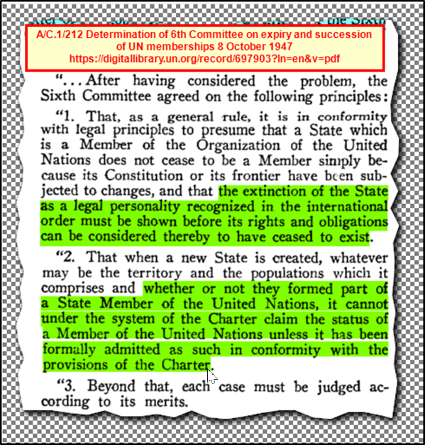 Status of the former USSR's UN memberships, and legality of Russia's claim to it | Why Russia is not a member of the United Nations.