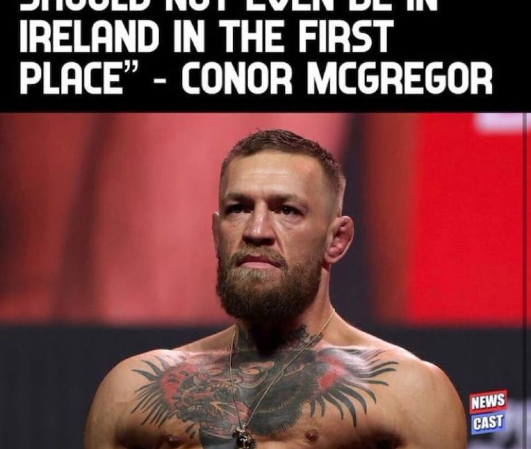 Conor McGregor is on fire again! "We are not losing any more of our woman and children to sick and twisted people"...he means the islamist muslim jihadist 6th century medieval, neanderthal beast out 