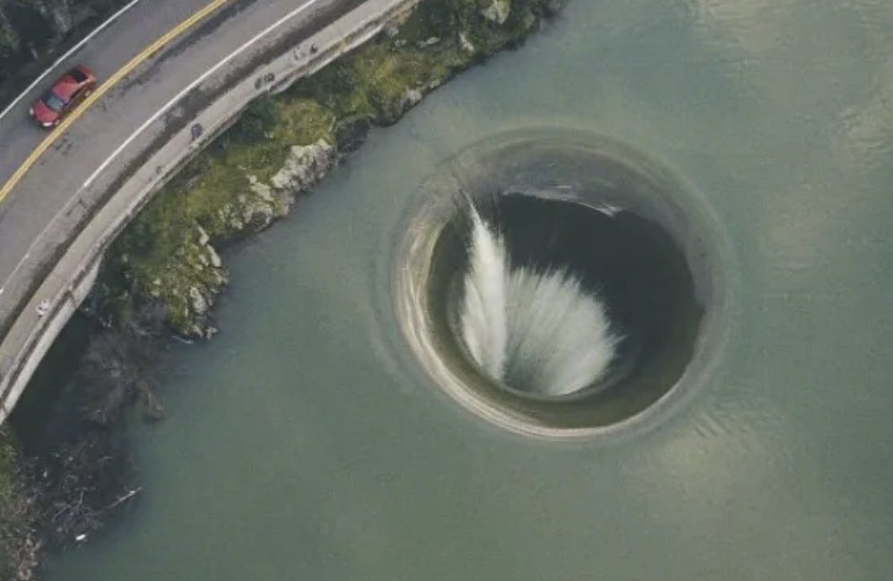 California’s 'Glory Hole' active again after 6 years…