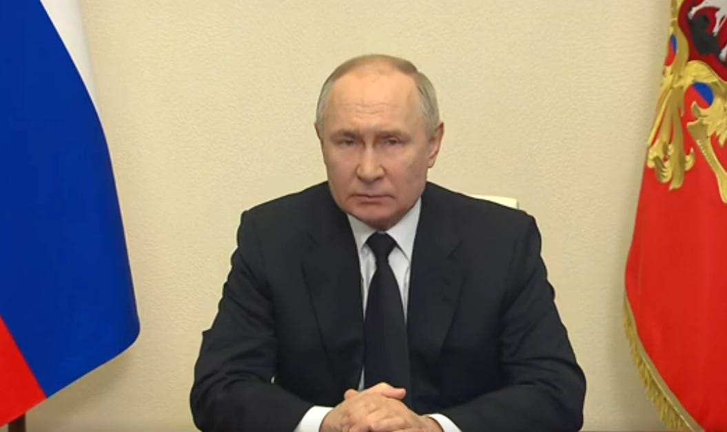 Putin: Crocus City Hall Shooters Aided By Ukraine, White House: Shooters Were ISIS Terrorists