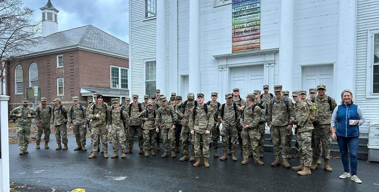 Norwich University Cadets are out and about in Norwich VT...but Why?