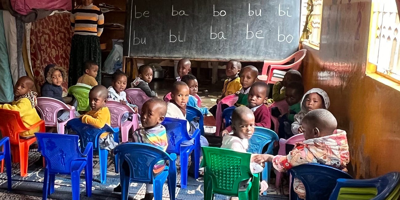 Treating Children in the Foothills of Mt Kilimanjaro