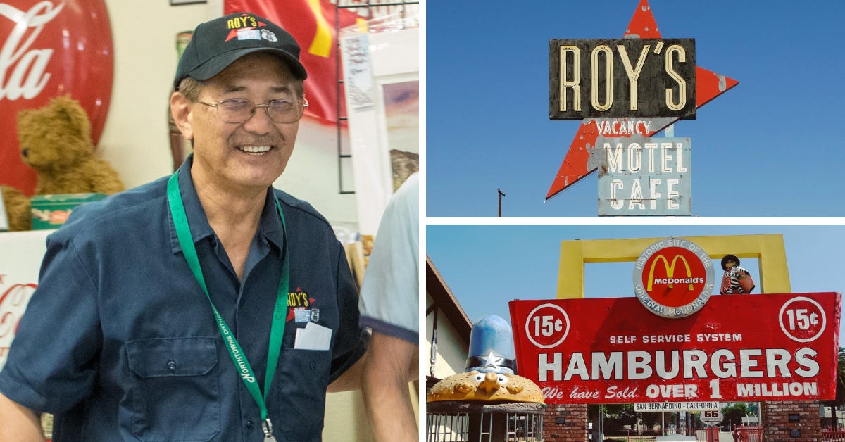 A curator of McDonald's history and savior and owner of a Route 66 ghost town, the late Albert Okura leaves a shining roadside legacy 