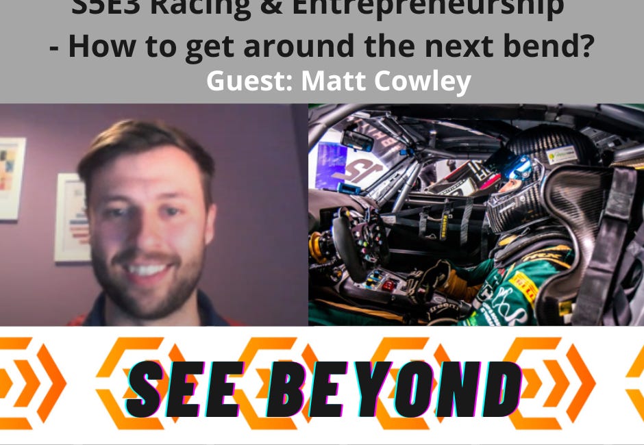 S5E3 - Racing & Entrepreneurship - How to get around the next bend?