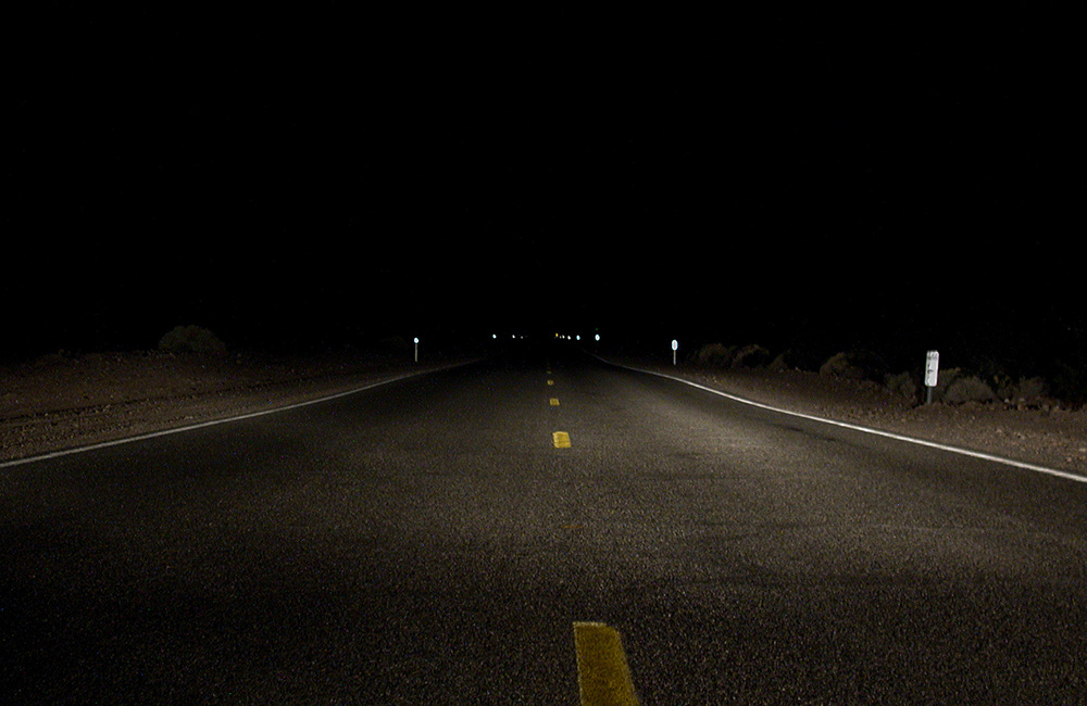 A Night Drive on Highway 50