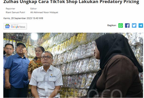 Sad-Tragic Battle Between DOUYIN / ByteDance of TikTok, Gojek-Tokopedia, and Shopee in Indonesia 