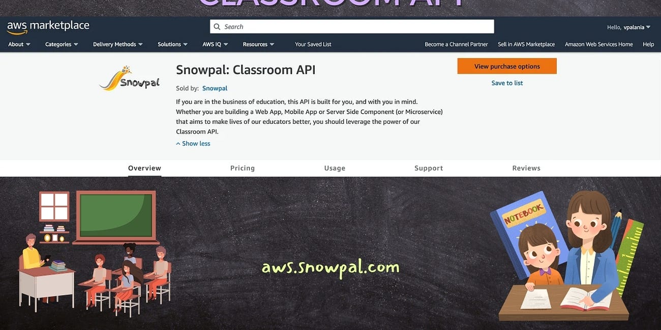 Snowpal: Classroom API (SaaS and License)