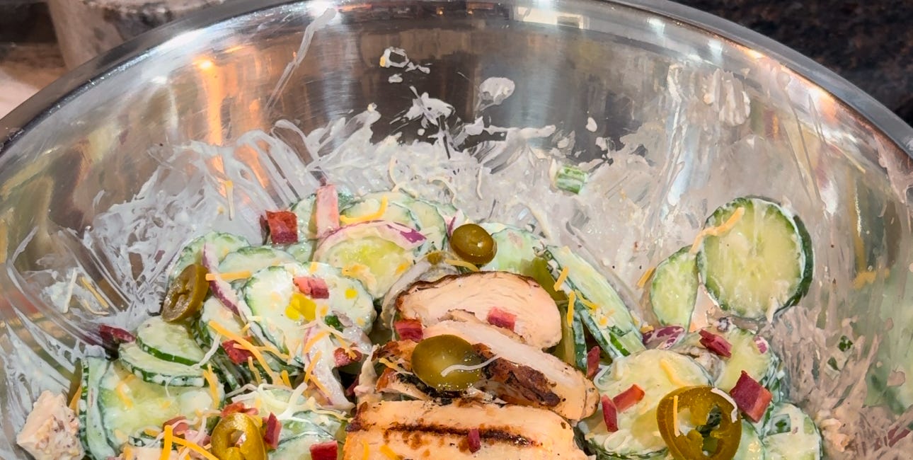 Jalapeño Popper Cucumber Salad – A Healthy, Flavorful Delight!