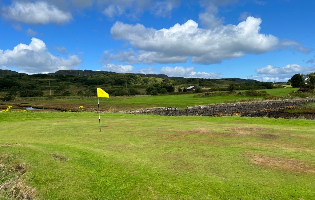 Golf on the Isle of Seil: Into the Atlantic