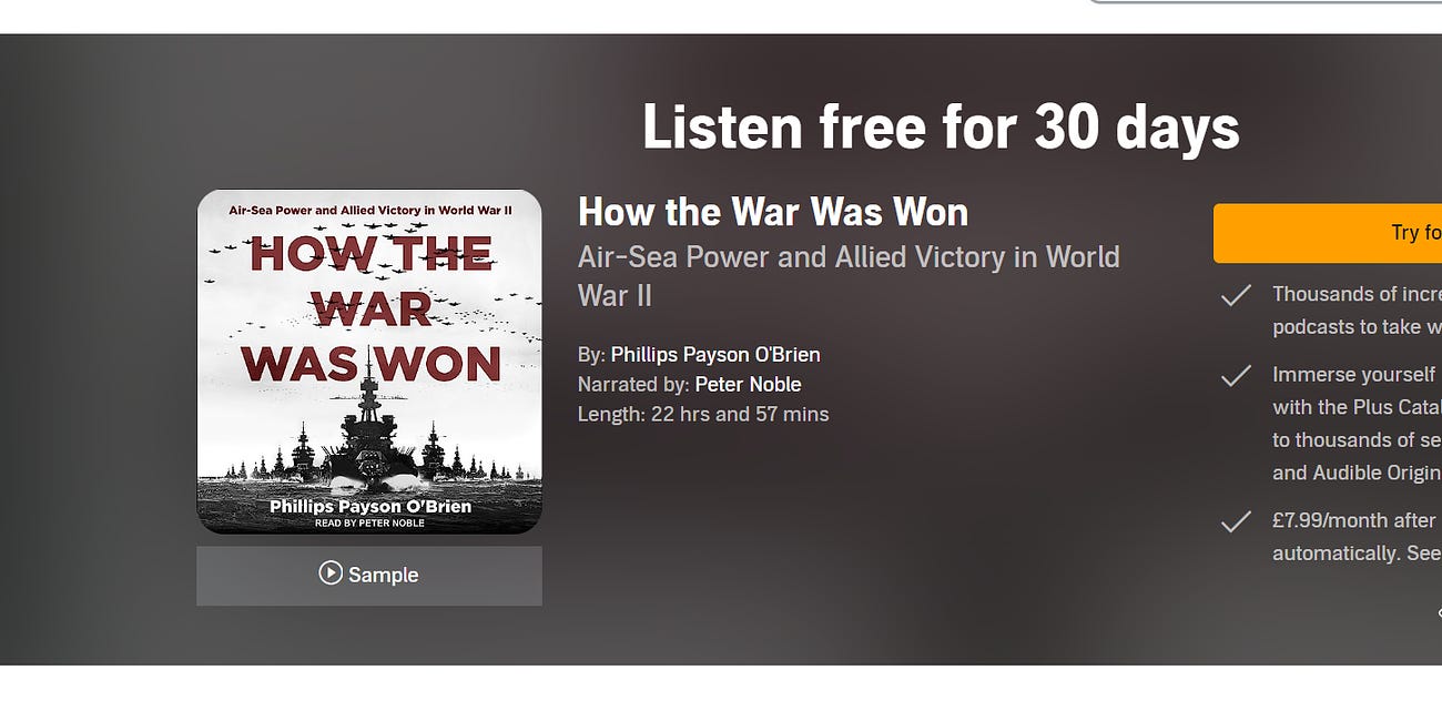 Audiobook Copies of How the War Was Won