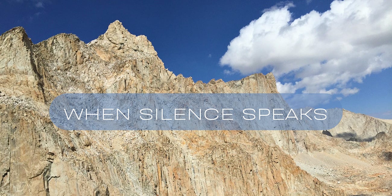 When Silence Speaks