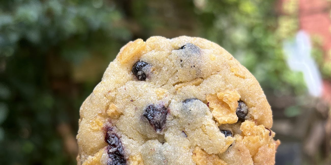 Blueberry Frito Corn Cookies