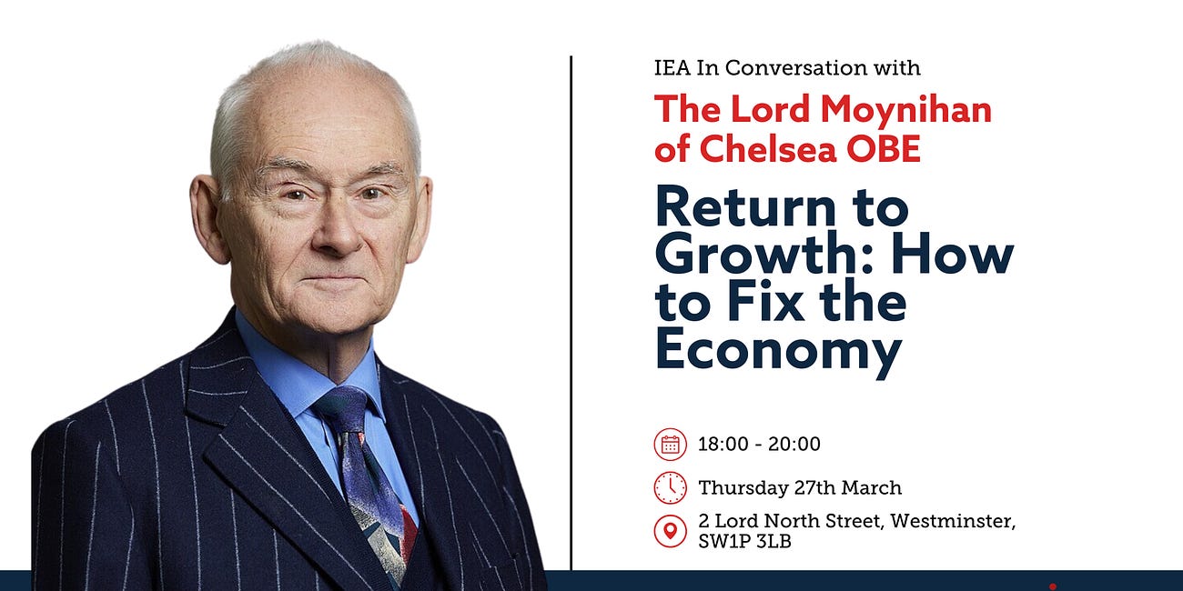 [INVITATION] IEA In Conversation with Lord Moynihan of Chelsea OBE