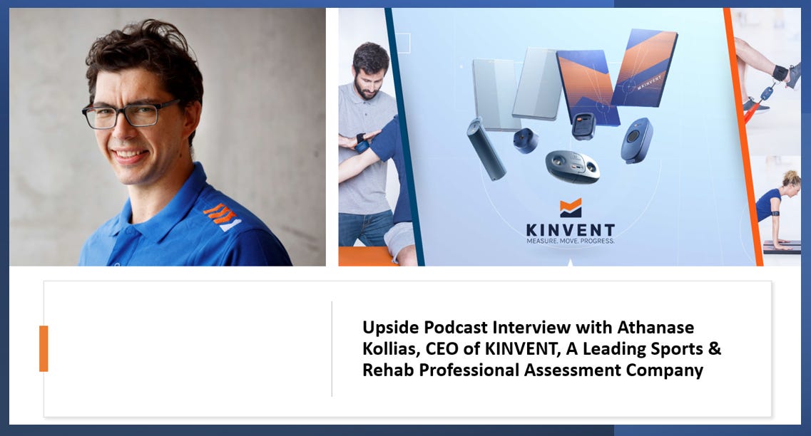 🔥Upside Chat: Athanase Kollias, CEO of KINVENT, a Leading Sports and Rehab Professional Assessments Company